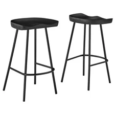 Concord Backless Wood Counter Stools Set of 2
