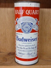4 City "Half Quart" Budweiser Flat Top Can Brewed & Canned at St. Louis Mo.