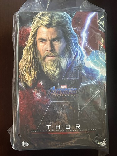 Hot Toys MMS557 Avengers: Endgame Thor 1/6 Figure Complete - Barely Used NICE!  - Picture 1 of 6