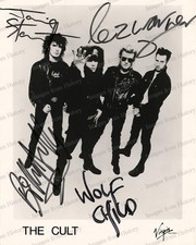 8x10 Print The Cult an English Rock Band Formed in Bradford in 1983 Signed #CLT