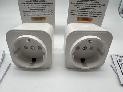 Amazon Basics WLAN Steckdose 2er Set Alexa Smart Plug EU Weiß