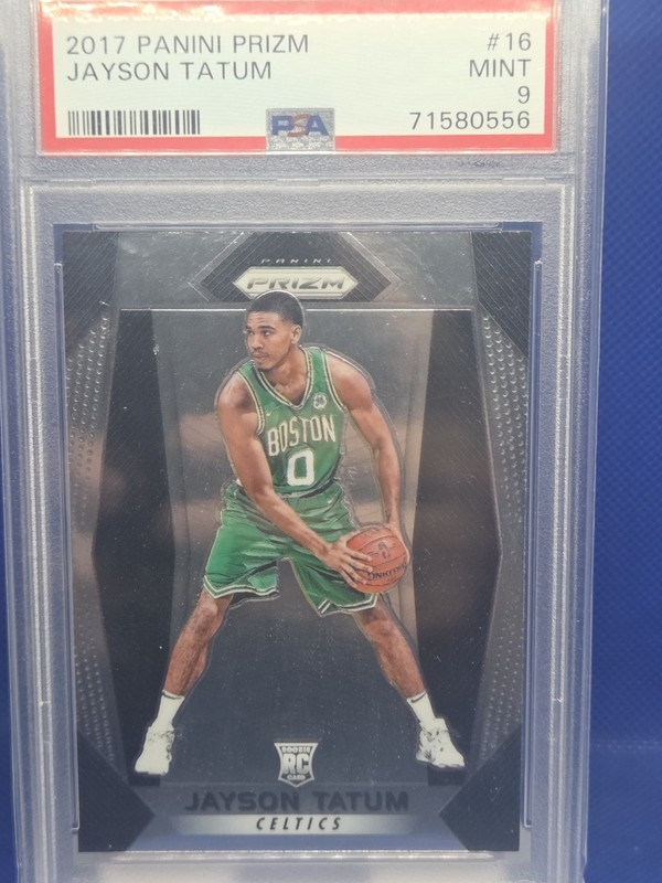 2017-18 Panini Prizm #16 Jayson Tatum ROOKIE RC PSA 9