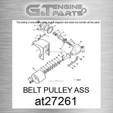 At27261 Belt Pulley Ass Fits John Deere (surplus Open Box)
