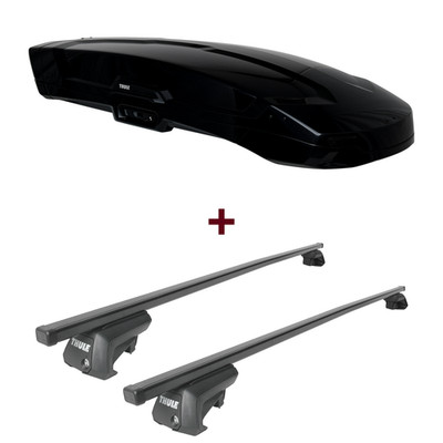 Dachbox Thule Vector M + Dachträger Thule für Dacia Sandero Stepway II neu