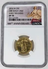 2016-W Standing Liberty Gold Quarter 1/4 oz NGC SP 70 Copper Spot 4511127-039