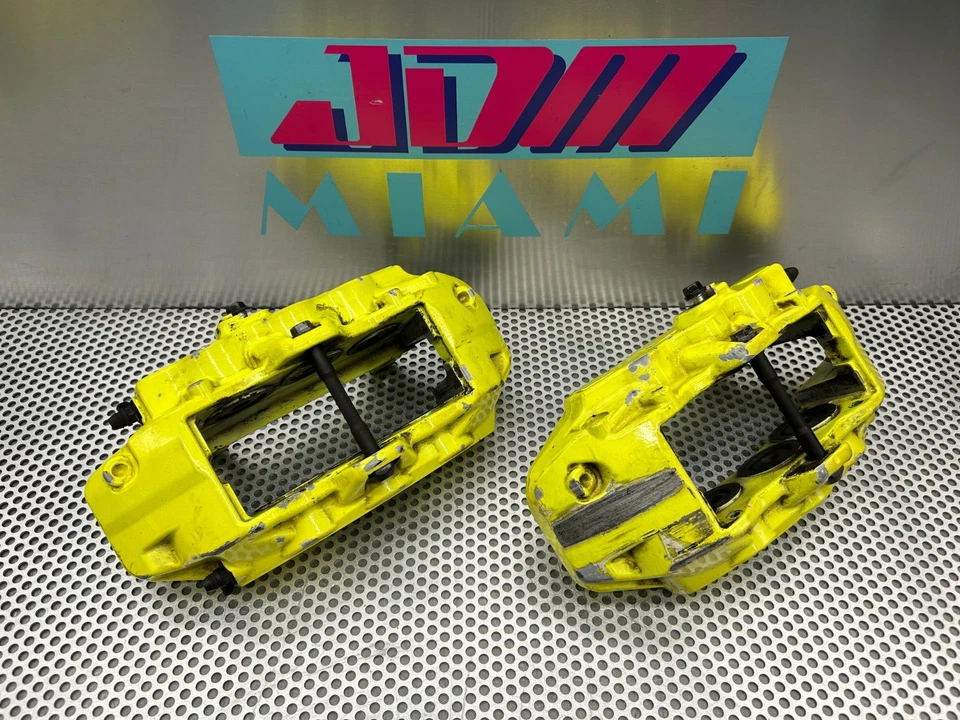 Juego de pinzas de freno delanteras + traseras Subaru WRX STI Brembo 2018-2021 amarillo Foto 4 de 4