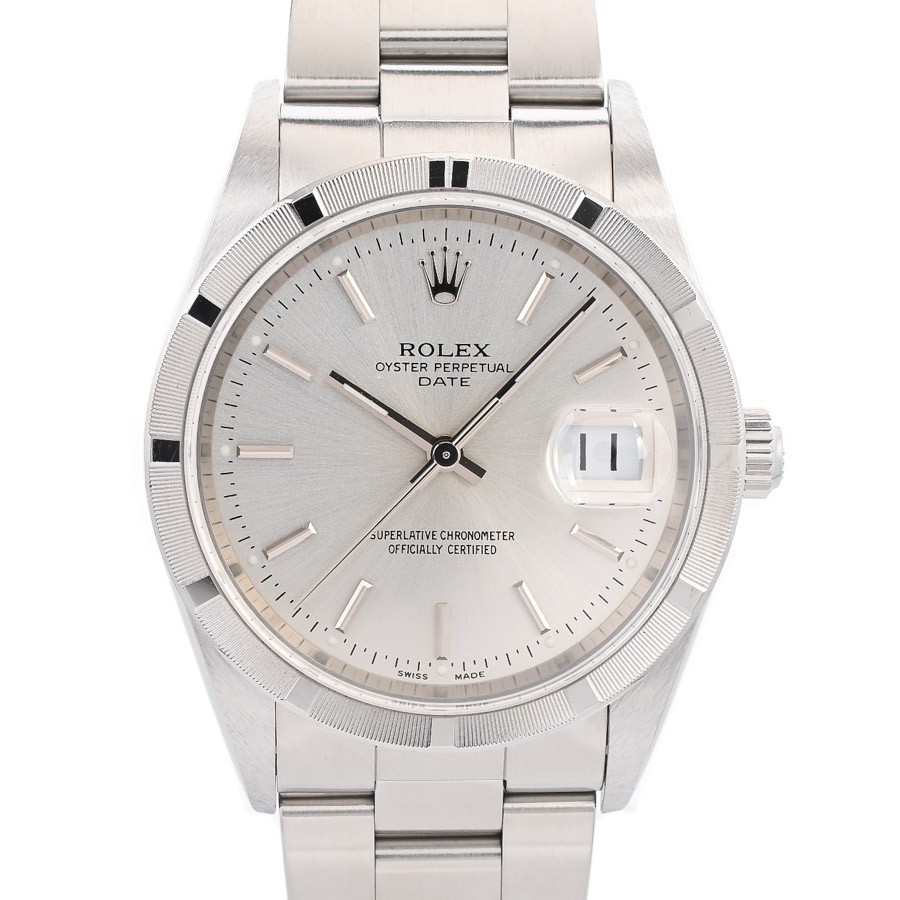 ROLEX Oyster Perpetual Date 15210 Watches / Silver Mechanical Automatic mens