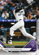 Kyle Karros - 2025 MLB Topps NOW - Card 581 CALL-UP - 1st HR