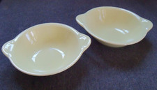LuRay Pastels Dinnerware 1960 Vintage Yellow Unmarked Handled Lug Soup Bowls - 2
