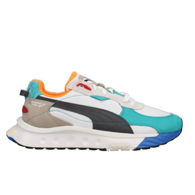 WHATITISNT★WHAKY SNEAKERS★厚底★兼用★2色 PUMA Wild Rider Layers Lace Up Mens White Sneakers Casual