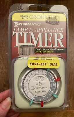 NEW INTERMATIC TN311C TIMER Heavy Duty Grounded Multi-Purpose 120v 24HR 3 ON-OFF