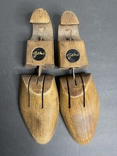 Vintage Wooden Shoe Trees With Push Button Adjust Made In Brockton