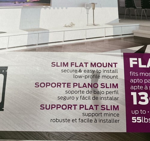 New Monster Mounts Slim Flat Mount 13-47" MF222 Holds Up To 55lbs - Picture 7 of 9