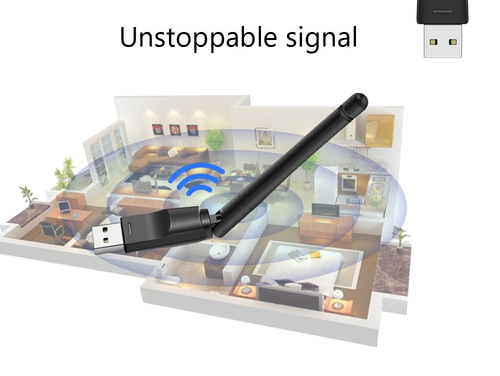 Scheda di rete Wireless Mini Adapter USB 150Mbps WiFi ricevitore Antenna 802.1 - Photo 2/8