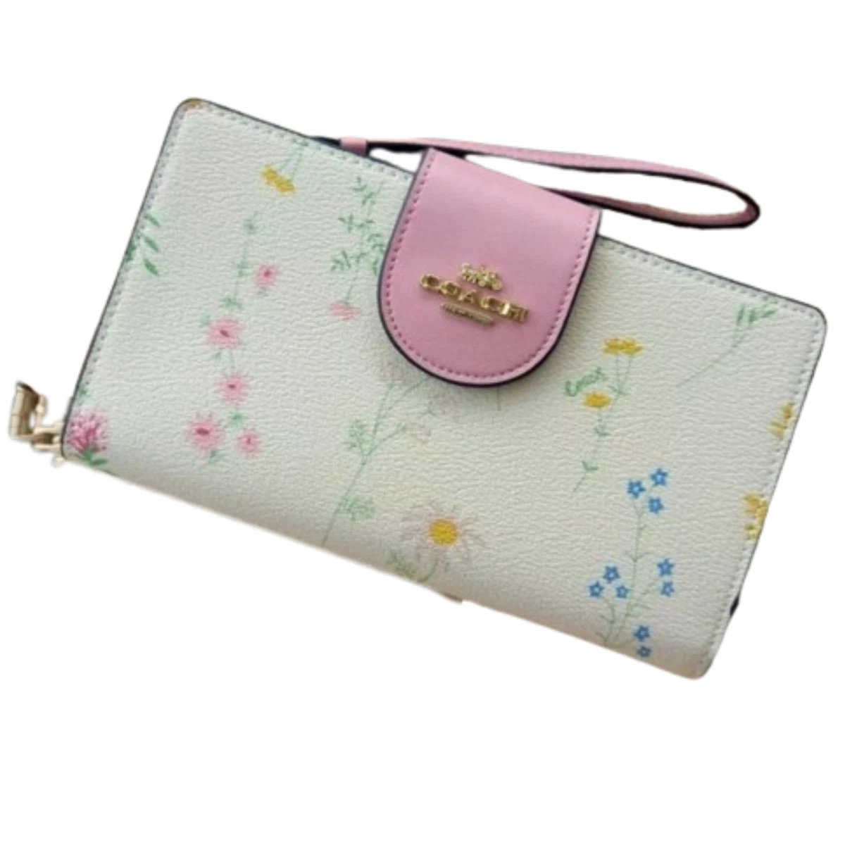 Mini wallet with spaced wildflower print Clearance