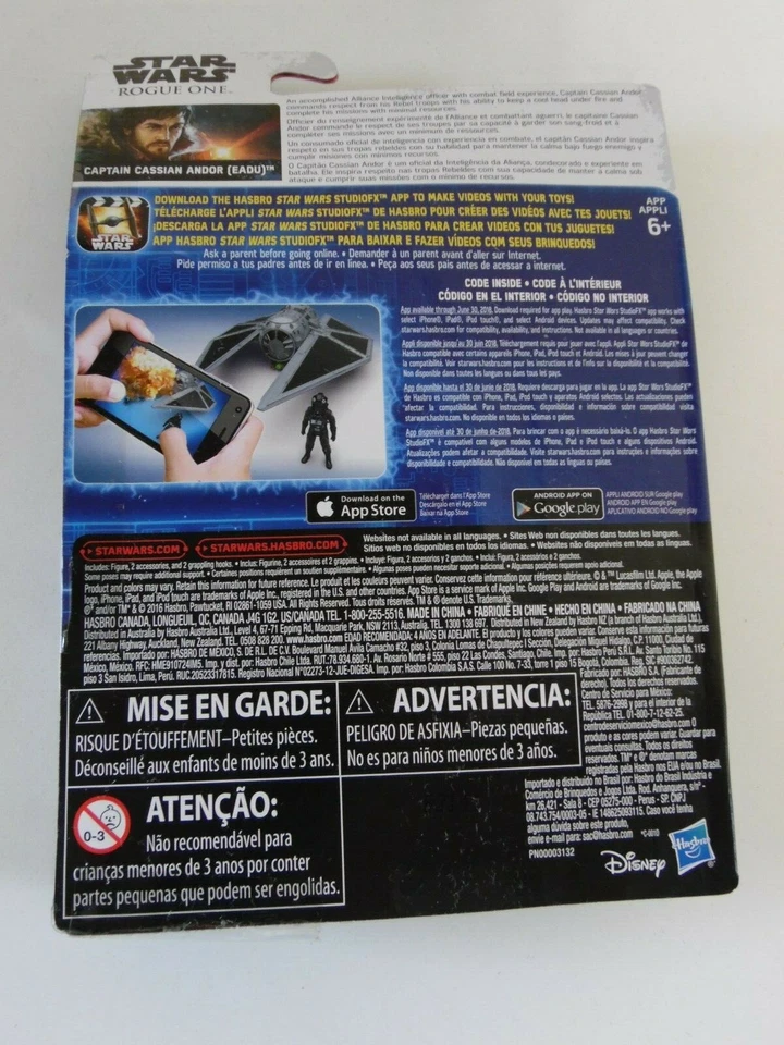 Figura de acción Captain Cassian Andor EaduSTAR WARS Rogue One 3,75" 2016 Foto 2 de 2