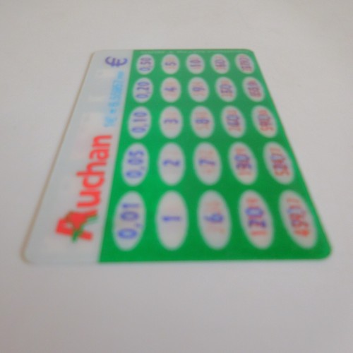 Card Auchan Converter Currency Franc Euro Azap Pat 2000 France N4890 - 第 4/11 張圖片