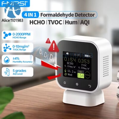 FNIRSI SFD-02 Air Quality Monitor Touch Formaldehyde Detector TVOC Temp Tester