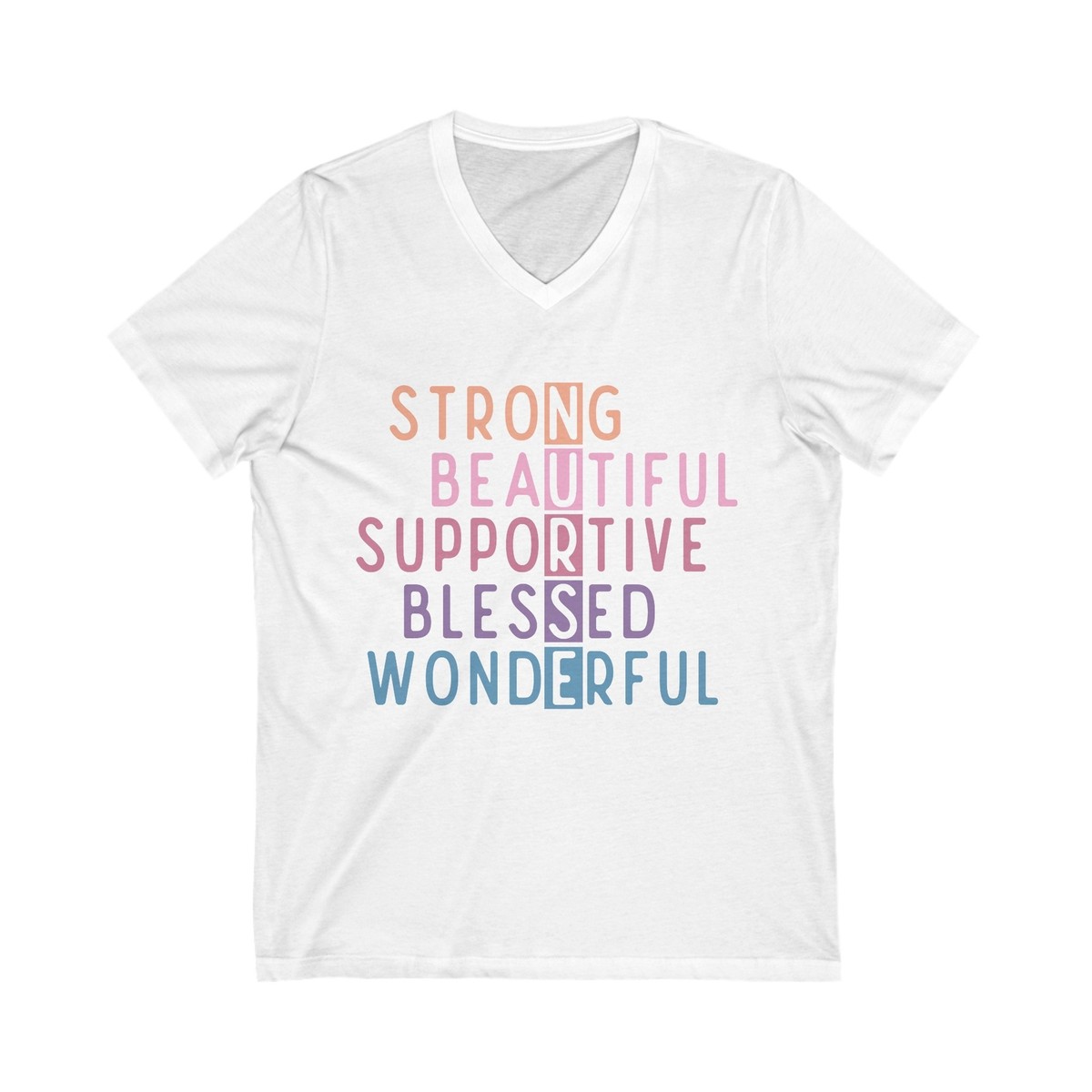 Strong Beautiful Supportive Blessed Nurse Unisex Jersey Short
