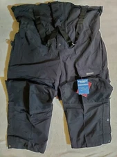NWT Stearns Dry Wear Rain Tactical Bib Overalls Black Reinforced Knee & Seat 3XL