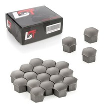 20x Radschraubenkappen Abdeckkappen Radmuttern 17 mm grau für LAND ROVER