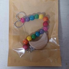 New Lot of 10 Handmade Baby Pacifier Clips New Materials Wooden Moons Stars