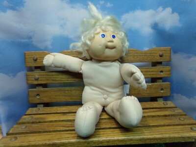 CABBAGE PATCH KIDS PUPPE COLECO CORNSILK BLOND Haare