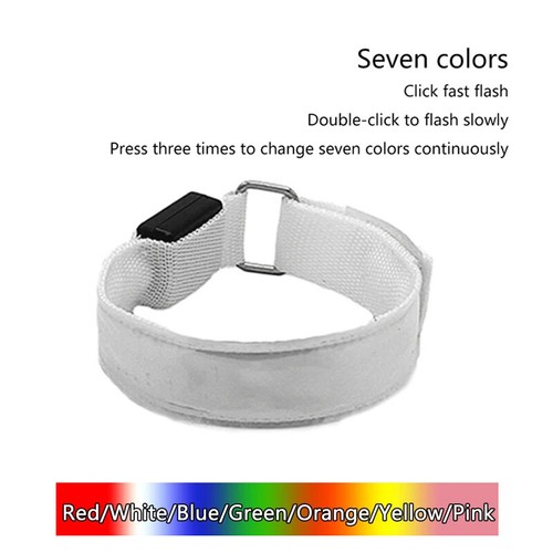 Led Wristbands Light For Runner Ankle Running Riding Adjustable Security Warning - Picture 18 of 18