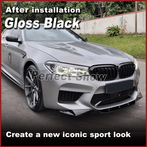 Fit For BMW 5Series F90 M5 2018-20 Gloss Black Front Bumper Lip Spoiler Splitter - Picture 3 of 10