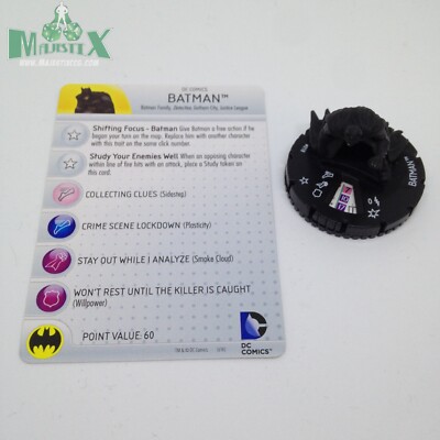 Heroclix World's Finest set Batman #018 Uncommon figure w/card!