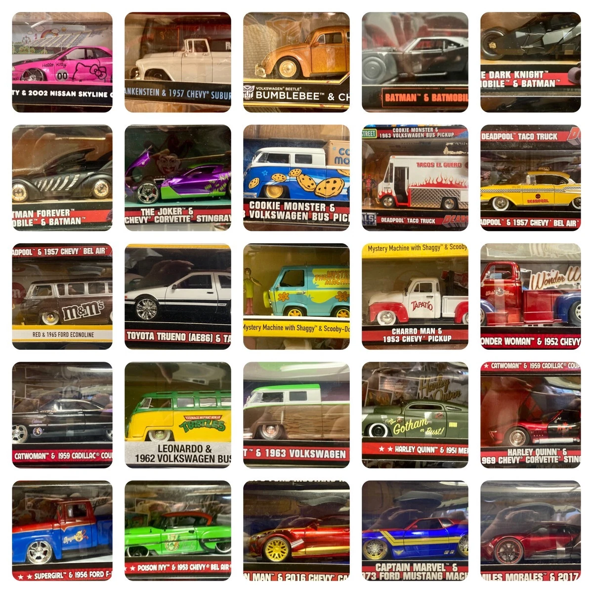 JADA TOYS HOLLYWOOD RIDES 1 24 SCALE w FIGURE YOU CHOOSE UP TO 30