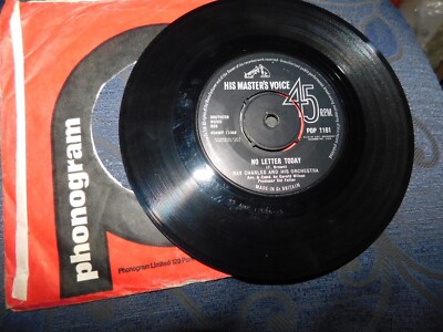 VINYL SINGLE RECORD 7'' HMV RAY CHARLES TAKE THESE CHAINS FROM MY HEART 1963