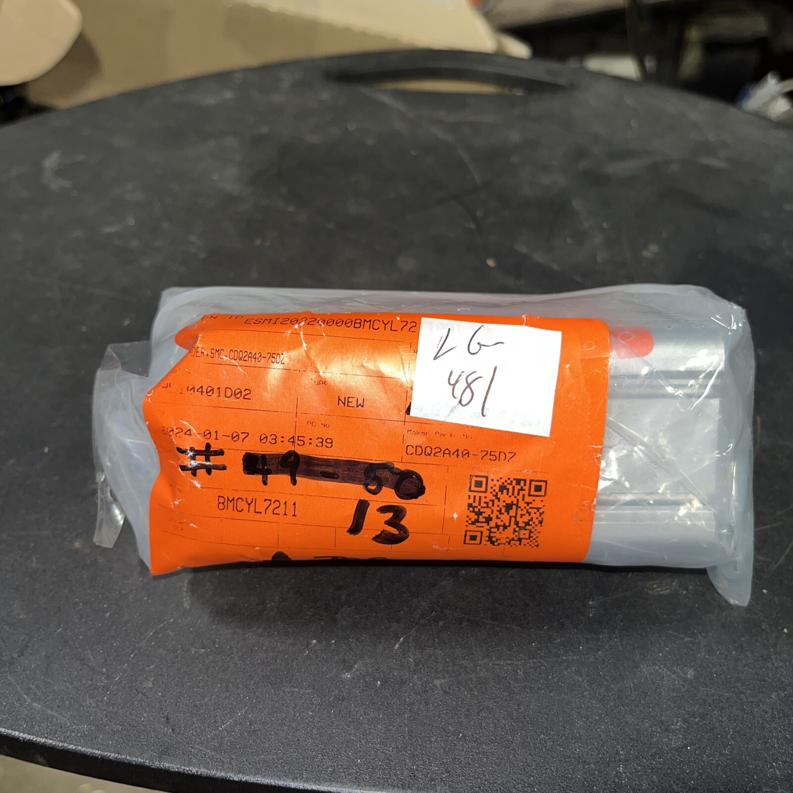 SMC Cylinder, #CDQ2A40-75DZ, Same Day Fast Shipping , LG-481