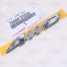 OEM  Toyota Liftgate Badge Emblem Nameplate “4WD” HIGHLANDER 4RUNNER 75444-21220