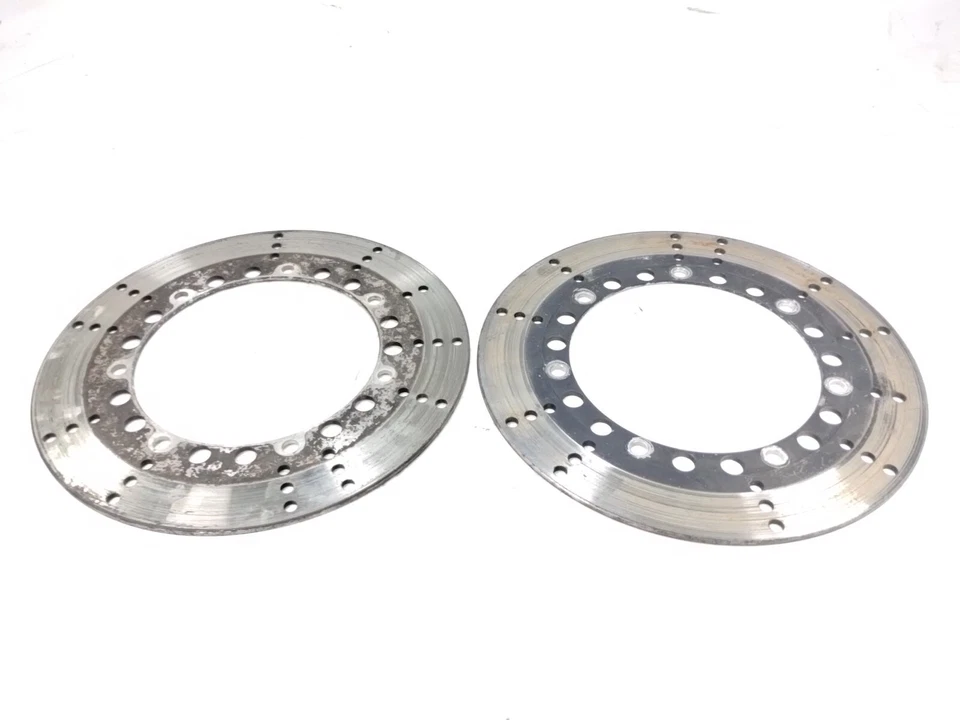 Par de rotores de freno delanteros izquierdo y derecho Kawasaki KZ1000 P LTD 1982 Police Foto 4 de 4