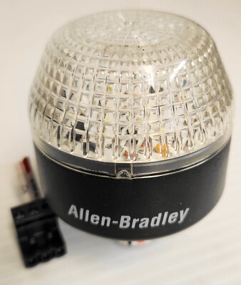Allen Bradley 855PB-B10LE722 Panel Mount Beacon LED Clear 120V AC