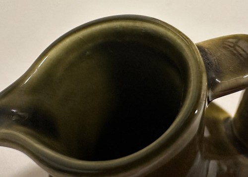 Rare Vintage Hornsea England Heirloom Vinegar Jug Bottle Creamer In Green - Picture 2 of 6