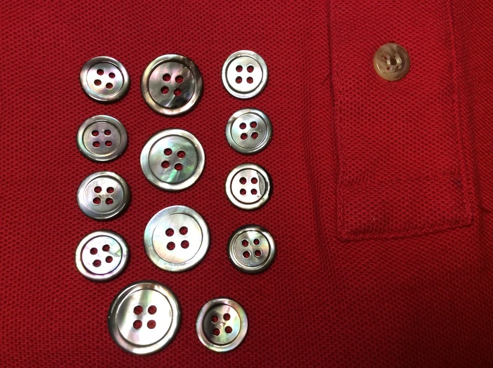 Trocas Shell Buttons ,Grey/Blue/Brown for suits,jackets. - Image 2 of 3