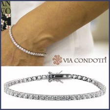 Women 925 Silver Tennis Bracelet Rhodium Zircon Bracelet 2 3mm