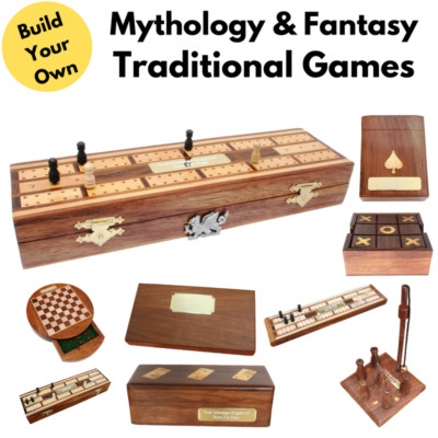 Mythologie & Fantasy traditionelle Holzspiele mit kostenloser Gravur