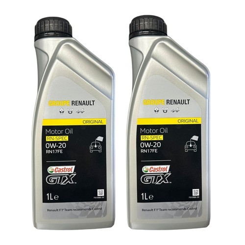 2 Litres Huile Du Moteur de Voiture Castrol 0W20 GTX RN17FE - (Adapté À ...