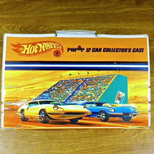 Vintage Hot Wheels Redline PopUp 12 Car Collector's Storage Case White USA 1968