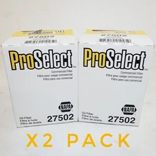 x2 Pack Napa ProSelect Proformer Oil Filter White 27502
