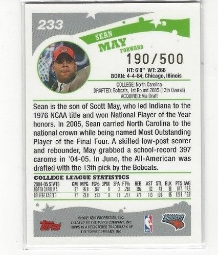 2005-06 TOPPS BASKETBALL BLACK # /500 PARALLEL INSERT SERIES SINGLES #'S 1-255 - Picture 6 of 6
