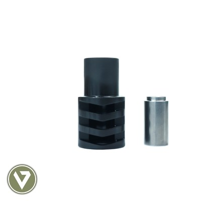 #ad #ad 1911 .45 acp Mil Spec muzzle brake BLACK PREDATOR compensator FREE SPRING PLUG