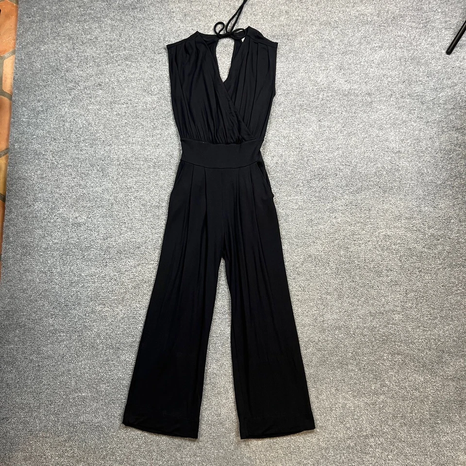 Mono Cabi Mujer Extra Pequeño Negro Downtown Halter Corbata Cruzada Cintura Calzoncillos Foto 2 de 4