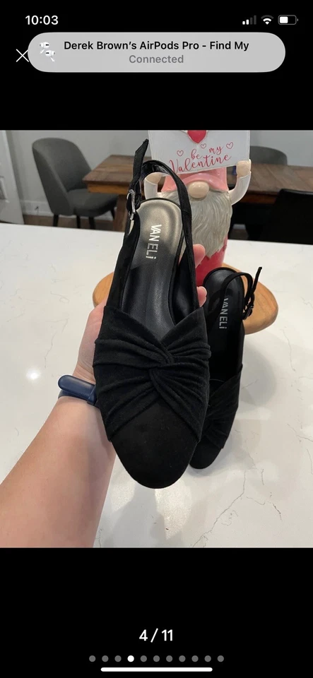 Tacones Vaneli de gamuza talla 8M Foto 4 de 4