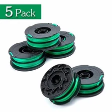 Dual Line  Trimmer Spool for Black & Decker DF-080-BKP 5-Pack