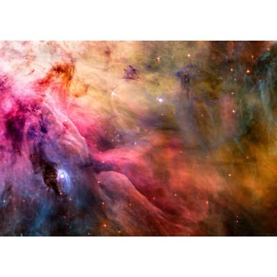 Orion Nebula in Detail, NASA Space Art, Semi-Metallic Gloss, B3 Size