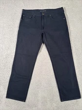 Mott & Bow Jeans Men's 38x30 Black Denim Slim Straight EUC Slim Merc Navy